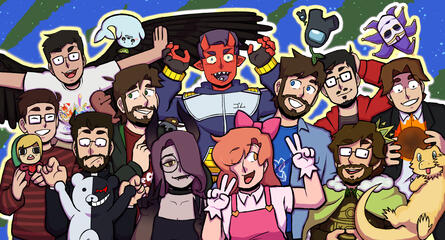 fanart of various gamers